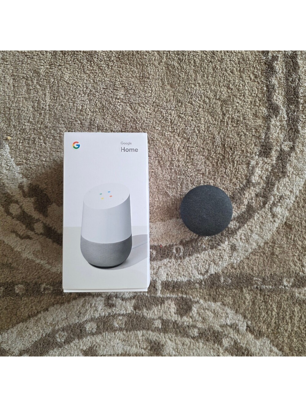Google Home and Google Home mini (1st Gen HOA) Smart speakers - No power cord.